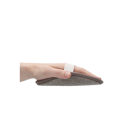 Touche Oval Bath Pad Bamboo Charcoal & Flax Universal Size