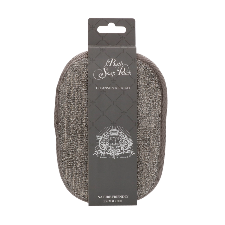 Touche Bath Soap Pouch with Charcoal & Flax Hemp - Deep Cleansing