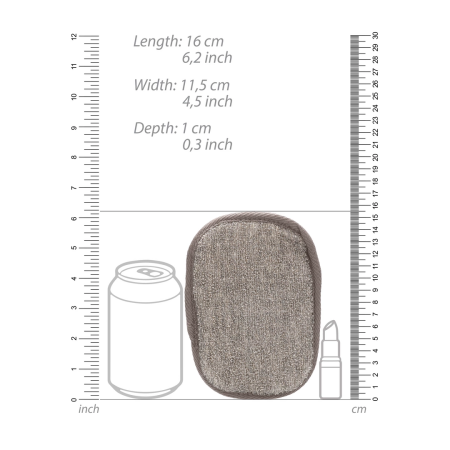 Touche Bath Soap Pouch with Charcoal & Flax Hemp - Deep Cleansing