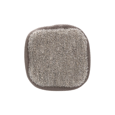 Touche Square Face Pad with Charcoal & Natural Hemp Fibers, Black