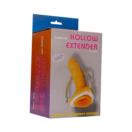 Seven Creations Hollow Strap-On Extender Anatomical Veined 20 cm