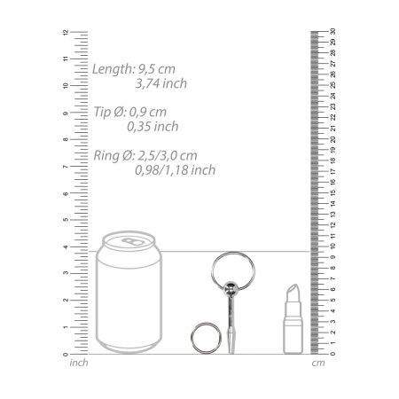 Mystim Metal Plug with O-Ring - Precision Intimate Sounding Device