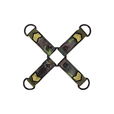 Shots Hogtie Connector Army Pattern Strong Bondage System