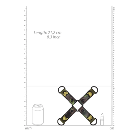 Shots Hogtie Connector Army Pattern Strong Bondage System