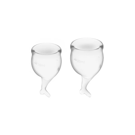 Feel Secure Menstrual Cup - Flexible Medical-Grade Silicone, Size M