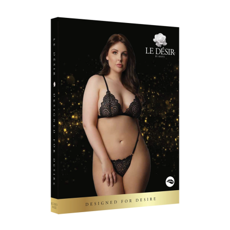 Magic Lace Velvet Plus Size Lingerie Set - Adjustable Comfort Fit