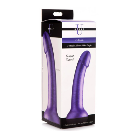 G-Tastic Metal Silicone Model 17.8 cm - Elegant Metallic Intimate Device