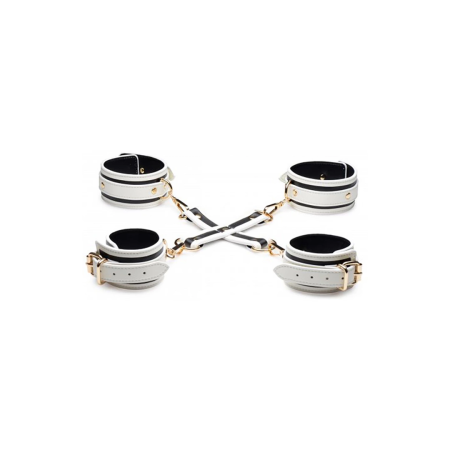 Kink Glow in the Dark Bondage Set with Cuffs, Blindfold & Paddle