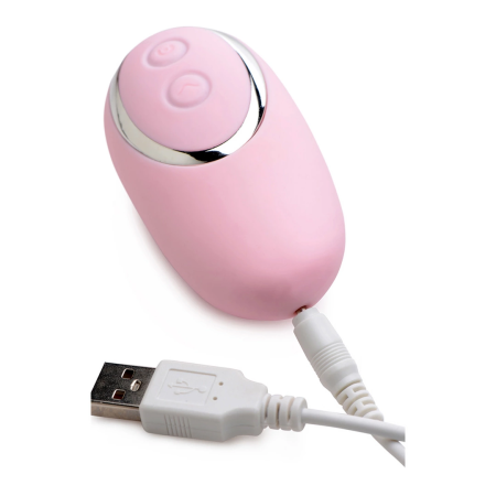 XR Brands Pleasure Pulse Pulsating Silicone Intimate Device, Pink