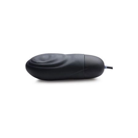 XR Brands Vibrating Silicone Bullet Intimate Device Rechargeable Black