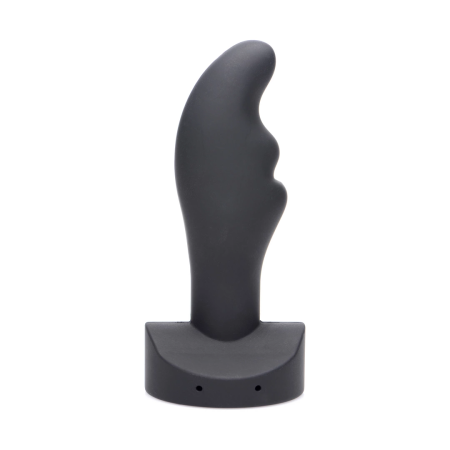 Zeus Electro Zinger Ribbed Silicone E-Stim Plug - Conductive, Medium