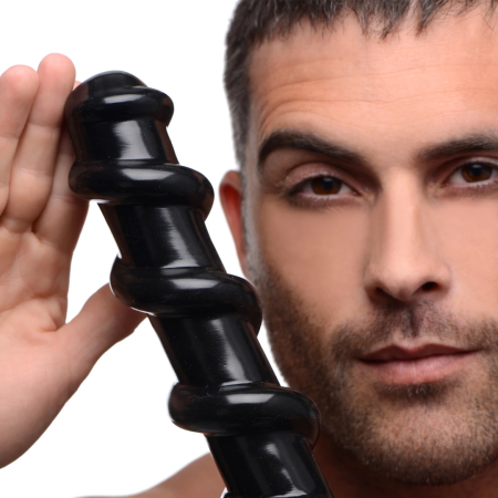 Mighty Screw Intimate Machine 25 cm Black Non-Phthalate PVC