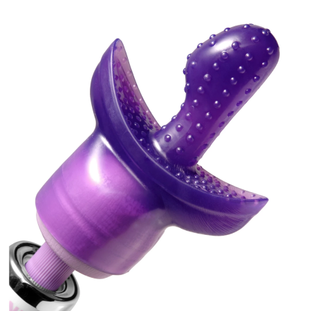 XR Brands G Tip Wand Massager Attachment Purple TPE 6in