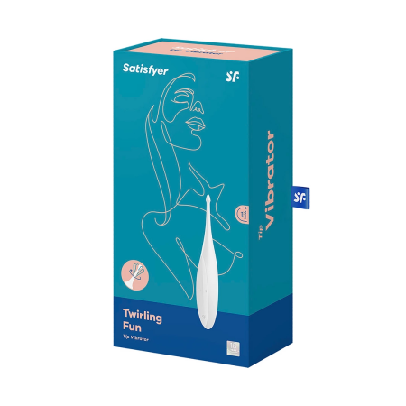 Satisfyer Twirling Fun Tip Vibrator - Waterproof, 12 Modes, Silicone