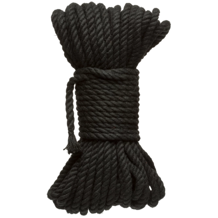 Bind and Tie Hemp Rope 6mm 50ft Black - Durable Natural Fiber