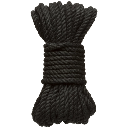 Bind and Tie Hemp Rope 6mm x 30ft Black - Durable Natural Fiber
