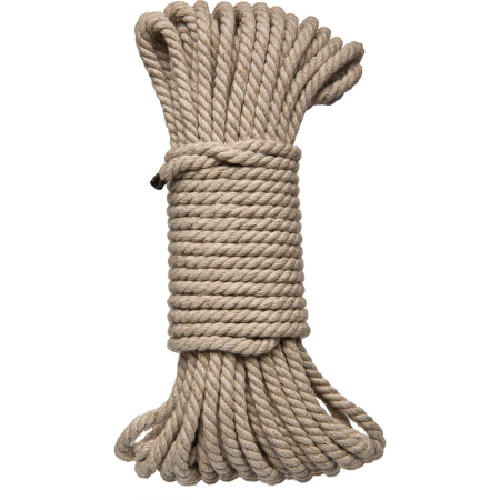 Bind and Tie Hemp Rope 6mm x 50ft Natural - Durable Bondage Cord