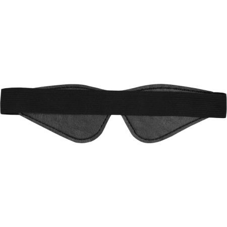 Ouch! Diamond Pattern Faux-Leather Eye Mask, Black, 19.5 cm