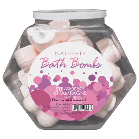Kheper Games Naughty Fishbowl 24-Piece Bath Bomb Collection, Clear Set