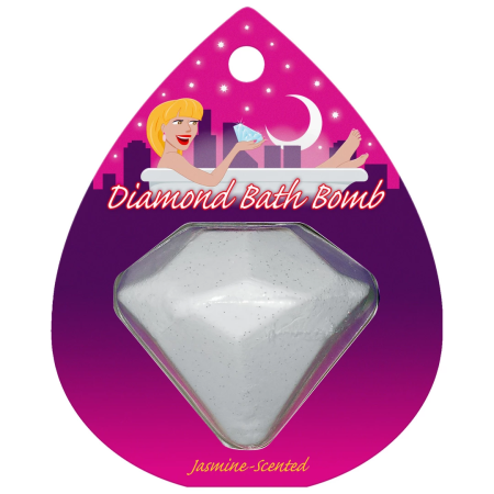 Kheper Games Diamond Bath Bomb Jasmine Scented Silver Glitter 25g