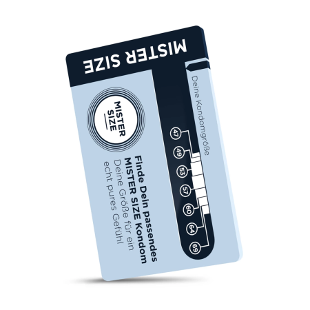 Mister Size Sizer Tool - Precision Measurement Card for Condom Selection
