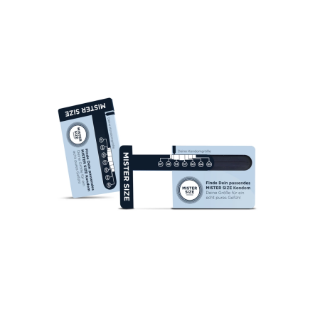 Mister Size Sizer Tool - Precision Measurement Card for Condom Selection
