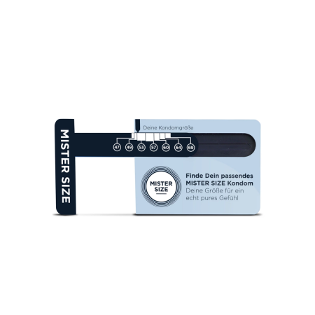 Mister Size Sizer Tool - Precision Measurement Card for Condom Selection