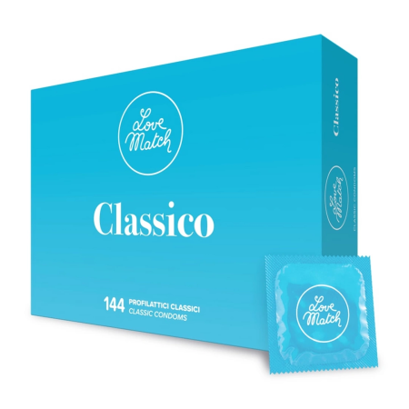 Love Match Classico Premium Condoms 144-Pack Comfort Fit Lubricated
