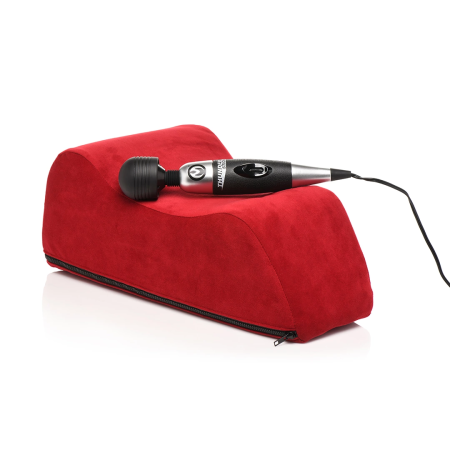 XR Brands Deluxe Wand Saddle Red - Ergonomic Support Pillow for Wands