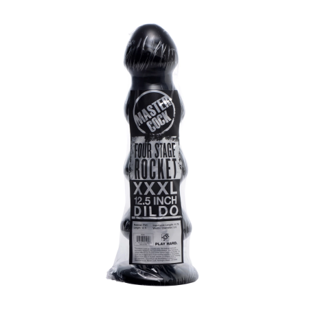 Master Series Four Stage Rocket Intimate Model Black 32cm PVC