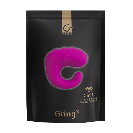 Gvibe G-Ring XL Sweet Raspberry - Multifuntional Vibrating Ring, XL Size