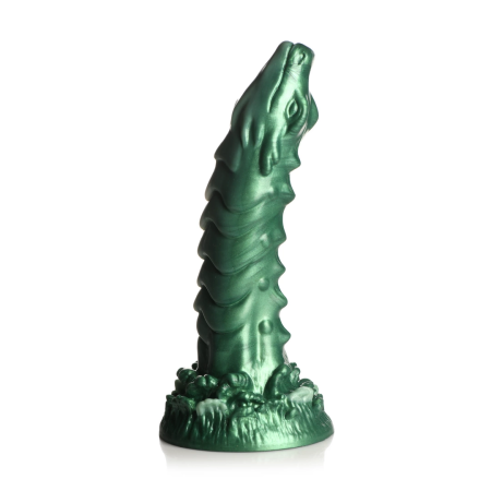 Creature Cockness Monster Silicone Intimate Device Green - Suction Base