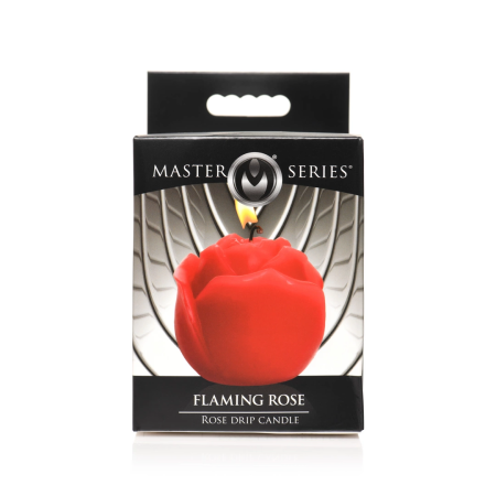 Flaming Rose Drip Candle Red - Low-Temperature Paraffin Wax Model