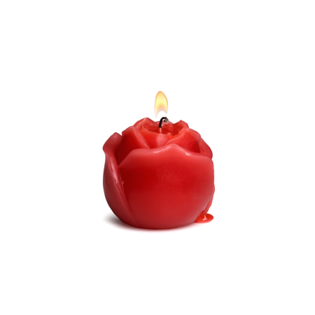 Flaming Rose Drip Candle Red - Low-Temperature Paraffin Wax Model