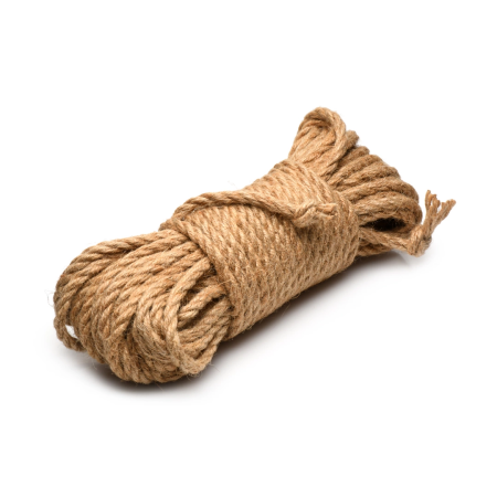 Tied Up Jute Bondage Rope 15.2m - Natural Fiber, Twisted, Coreless