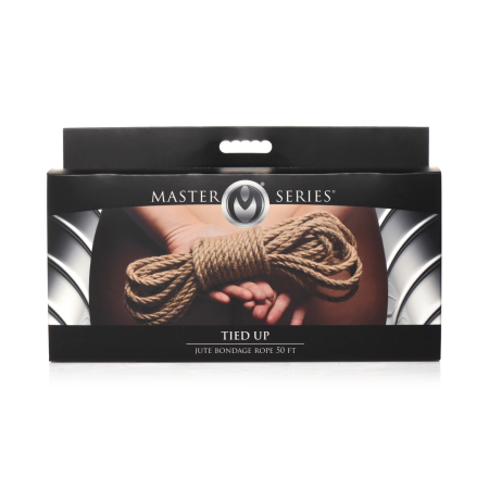 Tied Up Jute Bondage Rope 15.2m - Natural Fiber, Twisted, Coreless