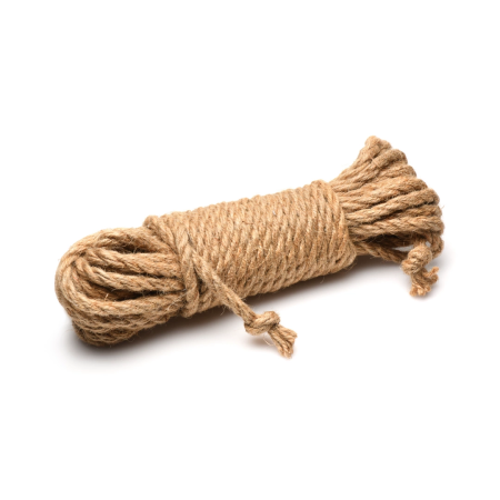 Tied Up Jute Bondage Rope 25ft (7.6m) - Natural Fiber, Coreless Design