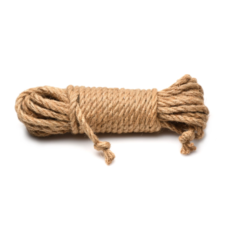Tied Up Jute Bondage Rope 25ft (7.6m) - Natural Fiber, Coreless Design