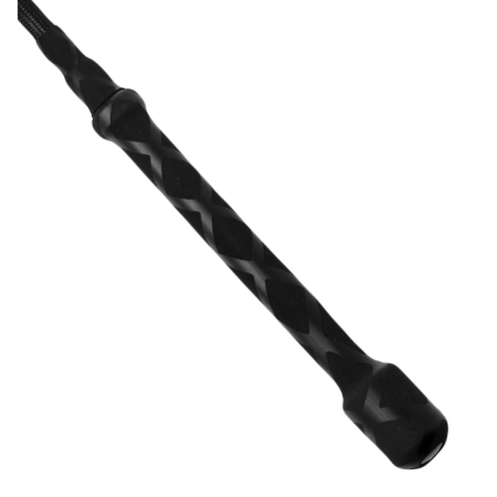 Master Series Short Riding Crop, Leather Tip, 44.5 cm, Black