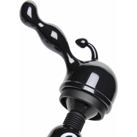 Wand Essentials P-Spot Wand Attachment Black - Anatomical Prostate Accessory