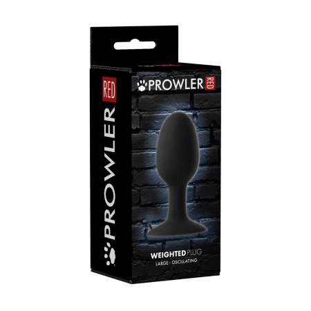 Prowler RED Intimate Plug Large 14 cm - Weighted Oscillating ABS Model