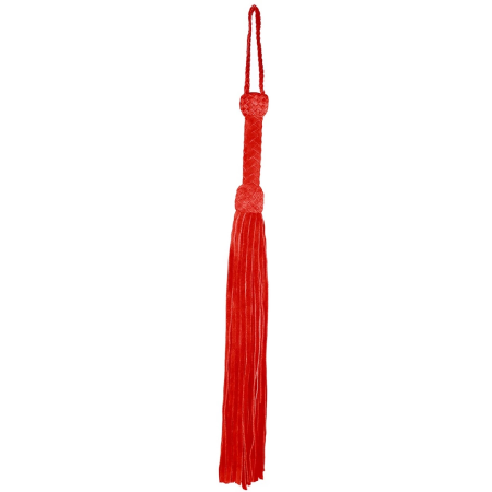 Prowler RED Leather Suede Flogger Red - Weighted Handle, 50 cm