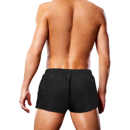 Prowler Swim Trunks Black Oversized Paw S - Quick-Dry Pride Design