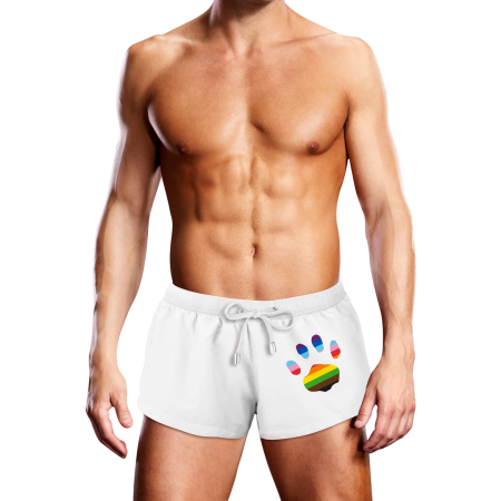 Prowler Swim Trunk White Oversized Paw S - Quick-Dry Lightweight Fit