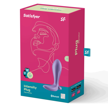 Satisfyer Intensity Plug Purple - Silicone, App-Controlled, Waterproof