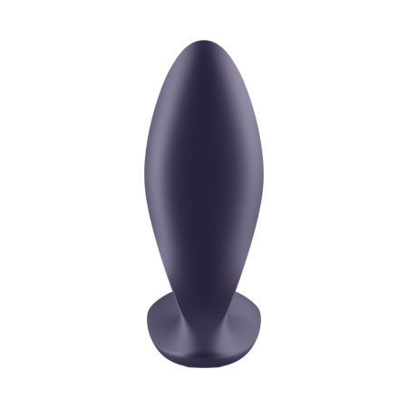 Satisfyer Power Plug Black - Silicone Anal Device with Bluetooth Control