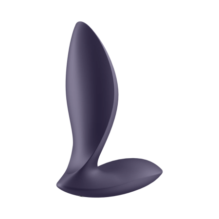 Satisfyer Power Plug Black - Silicone Anal Device with Bluetooth Control