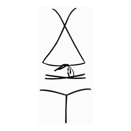 Nicola Teddy Open Cup Mesh Bodysuit S/M Black Adjustable Straps