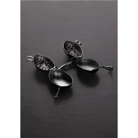 Shots Steel Evil Shells Intimate Pressure System Silver Adjustable