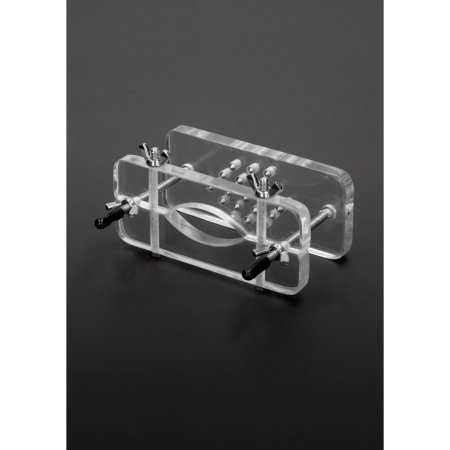 Master Series Acrylic Restraint Device with Spiked Surface, Transparent